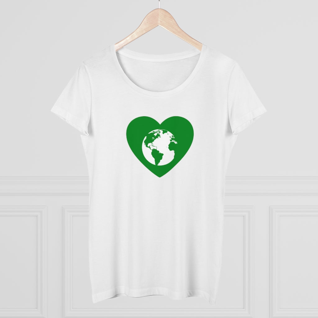 Green Heart Organic Women&#39;s Lover T-shirt