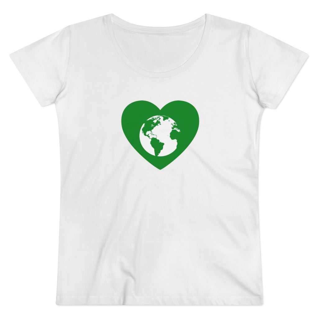 Green Heart Organic Women&#39;s Lover T-shirt