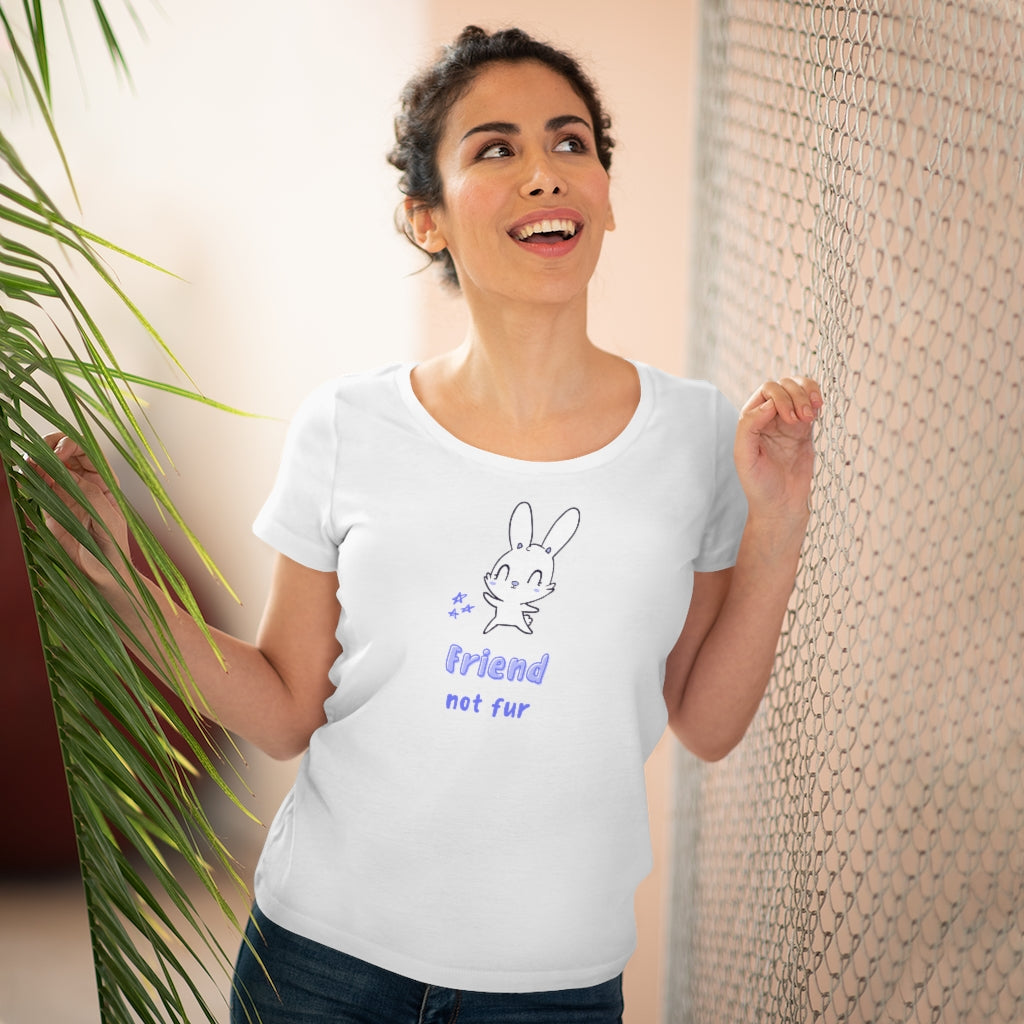 Friend Not fur Organic Women&#39;s Lover T-shirt