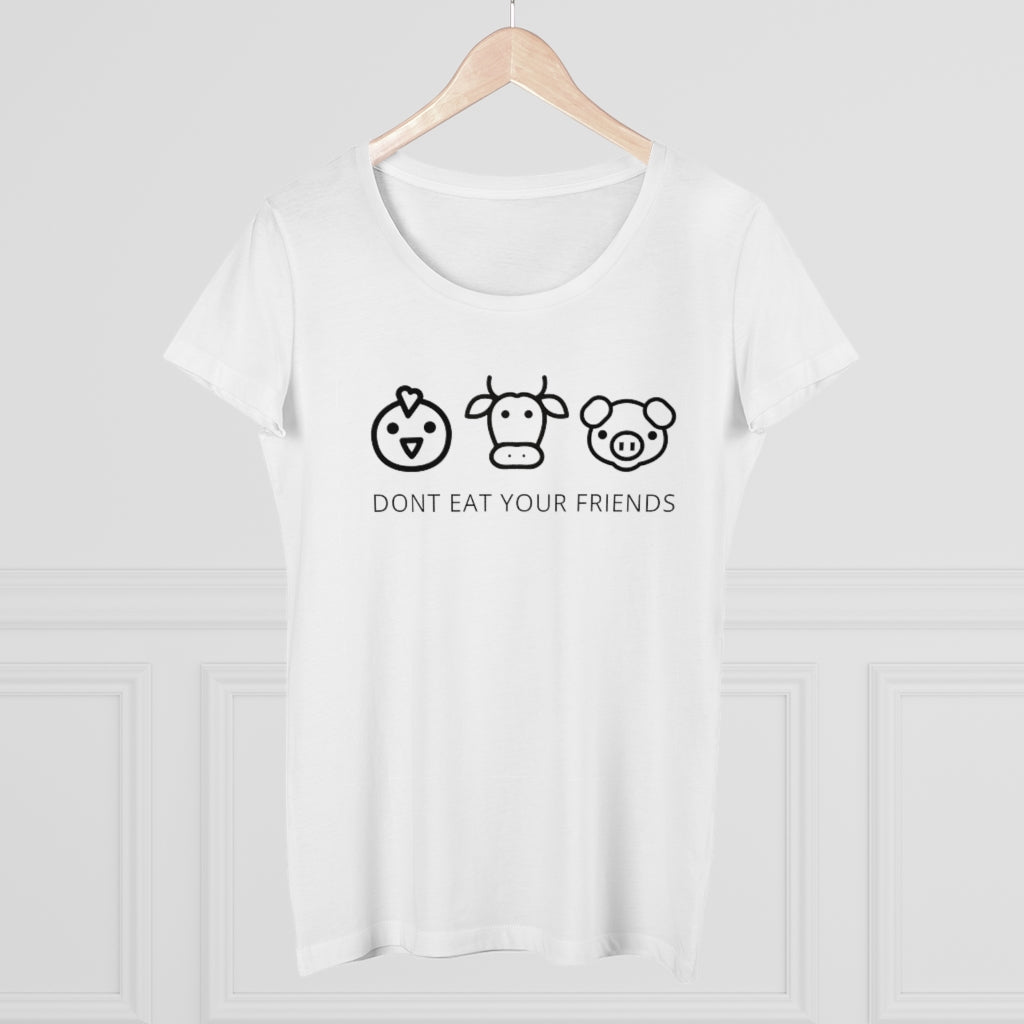 Don&#39;t Eat Your Friends Organic Women&#39;s Lover T-shirt