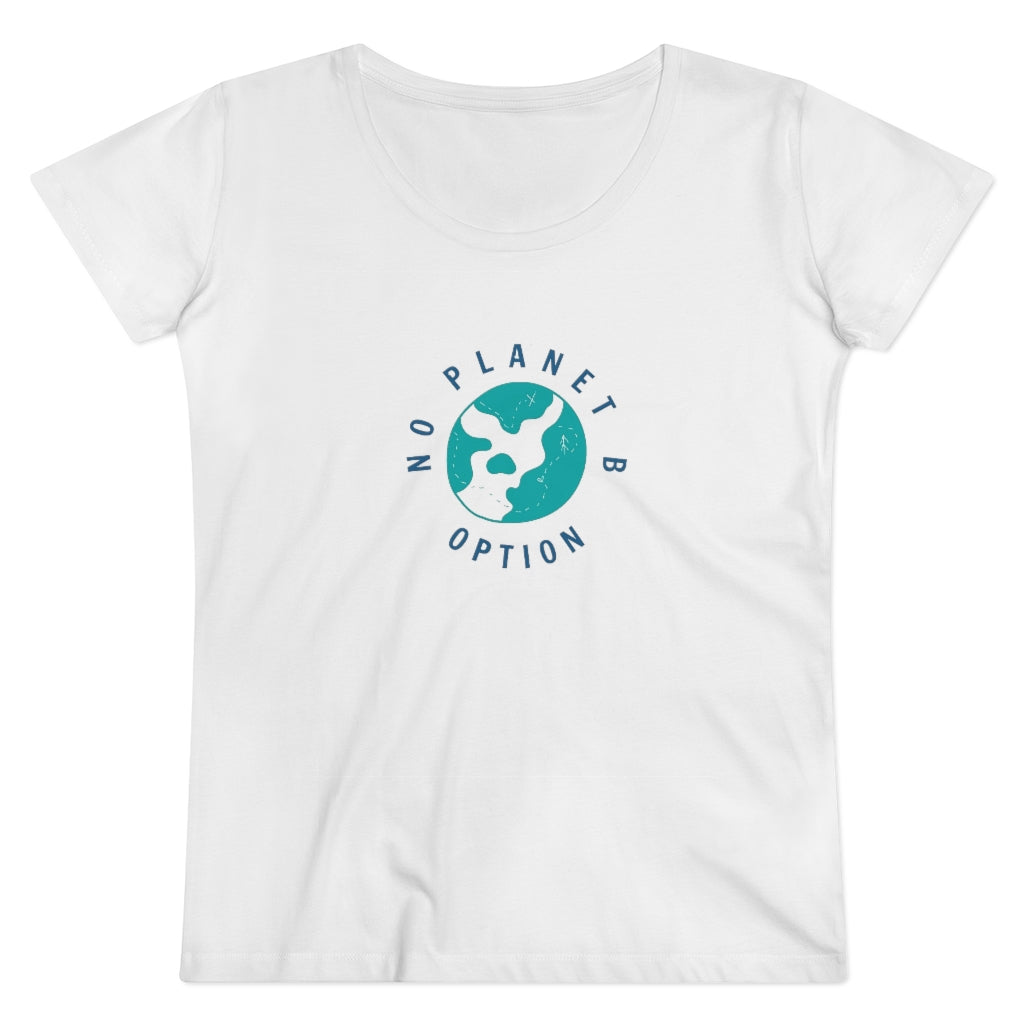 Organic Women&#39;s Fitted No Planet B T-shirt