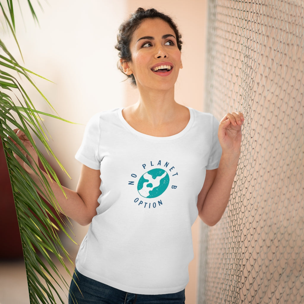 Organic Women&#39;s Fitted No Planet B T-shirt