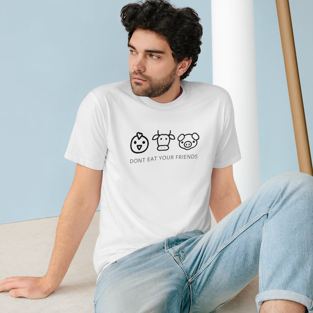 Don&#39;t Eat Your Friends Men Organic Staple T-shirt