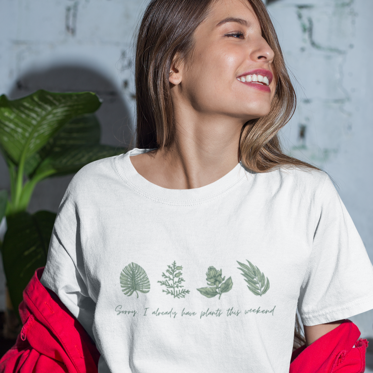 Sorry, I have PLANTS this weekend Organic Women&#39;s Lover T-shirt